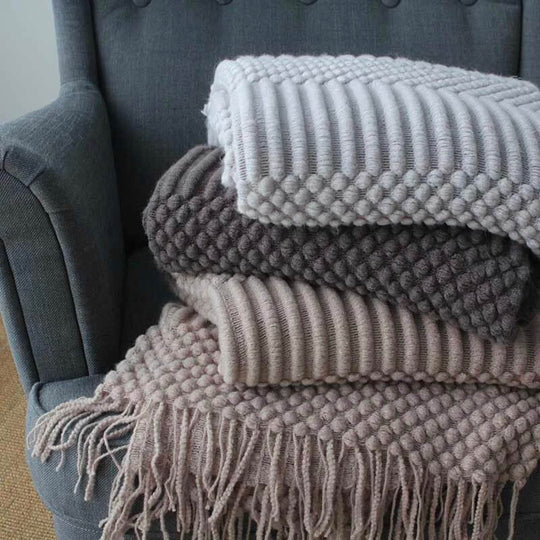 NKNIT 大判ブランケット ノルディックニットブランケット| SHEILANI ブランケット 夏 おしゃれ