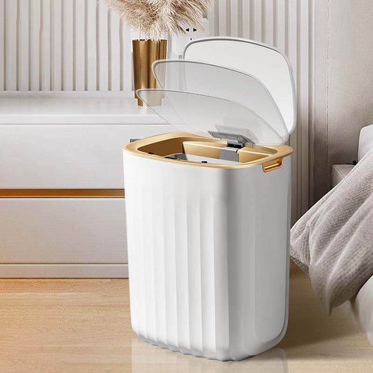 センサー全自動開閉 ゴミ箱 缶型 自動開閉式ゴミ箱 蓋付き ホワイト 容量12L Amazon｜ottostyle.jp センサー全自動開閉式ごみ箱 8L 高さ32cm