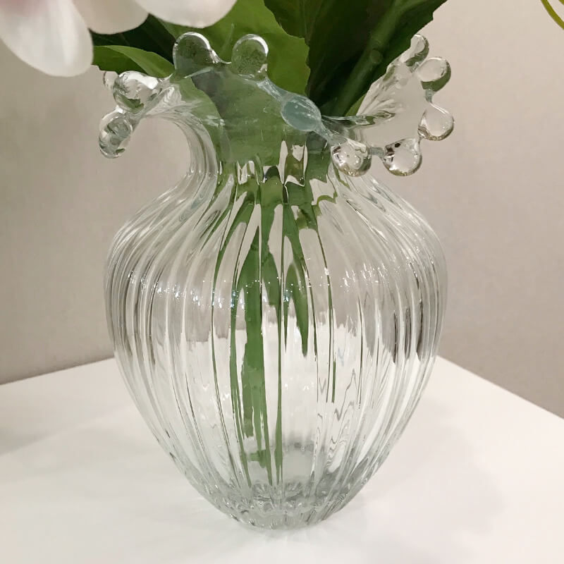 ガラスウェーブデザインフラワーベース – SHEILANI Home Interior