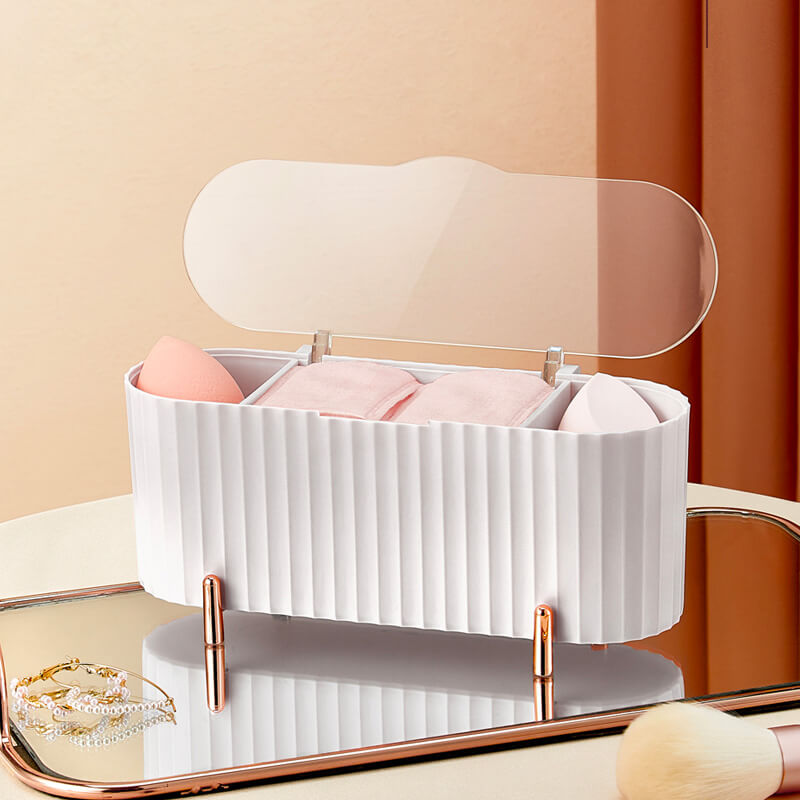 デコパージュꔛ‬ꕤ インテリア雑貨♡綿棒収納ケース♡苺うさぎ♡ガーデン デコパージュꔛꕤ インテリア雑貨♡綿棒収納ケース♡苺うさぎ