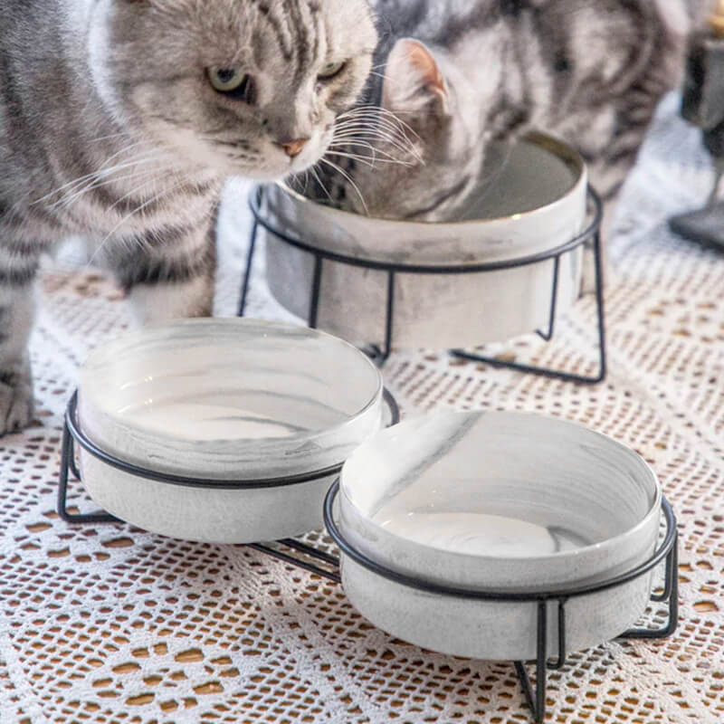 大理石調フードボウル【SHEILANI】 犬 猫 ペット フードボウル フード