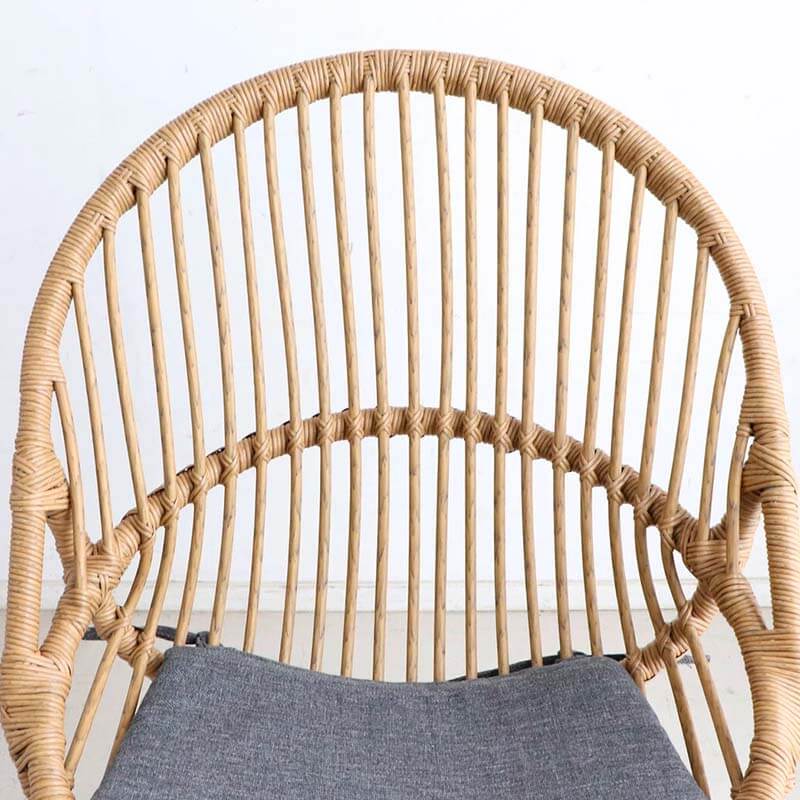 ラタン調オーバルチェア 2脚セット チェア ダイニングチェア ガーデン