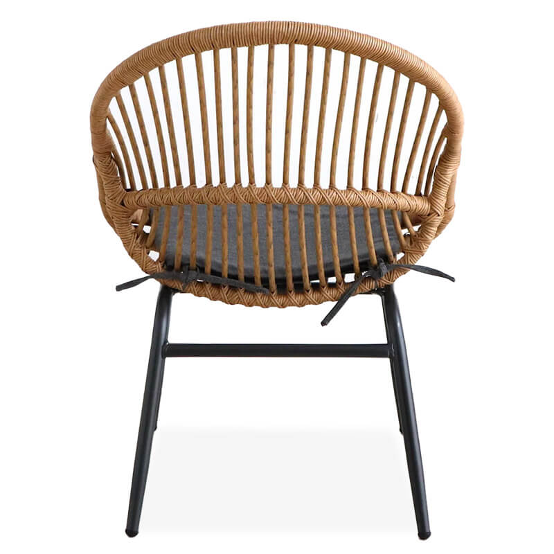 イタリア製❤️オーバルチェア ラタン調 オーバル チェア 2脚セット リゾネア 【62-100097